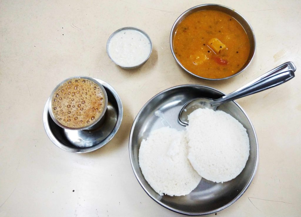 Hot Idlis and Sambar