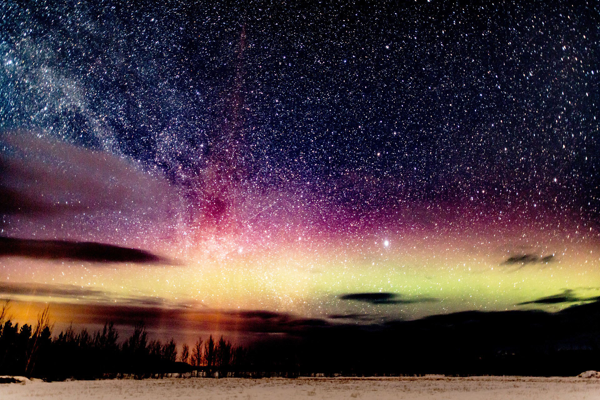 Northern lights in Alaska, USA