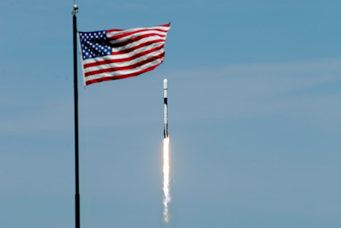 America back in space