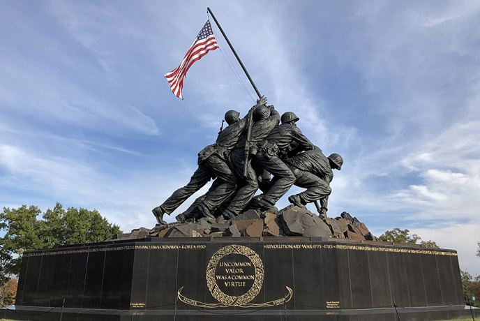 The United States Marine Corps War Memorial, Arlington