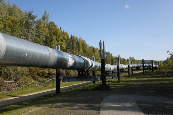 Alyeska pipeline viewing point